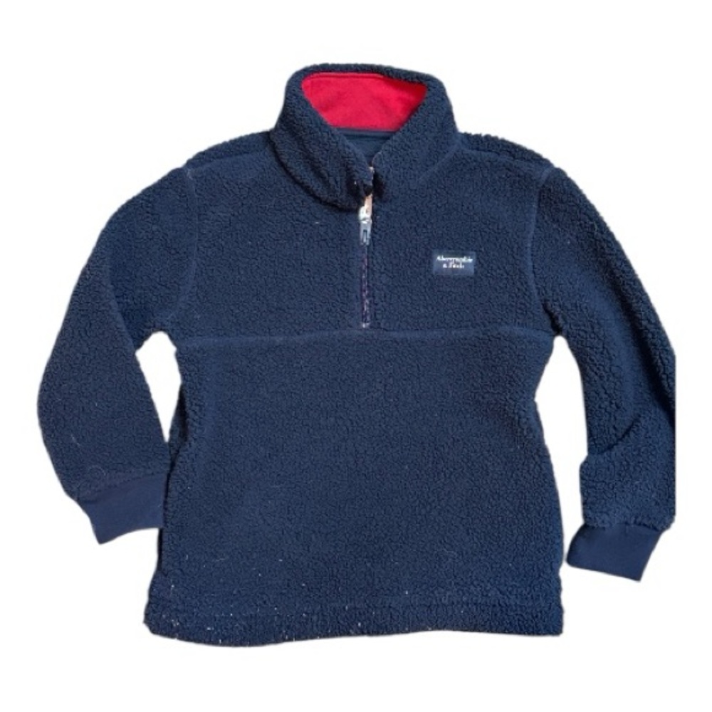 Abercrombie Kids Boys Sherpa Fleece Quarter Zip 5/6